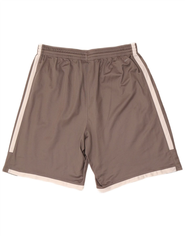 Nike Pantalones cortos deportivos Dri Fit para hombre XL Gris Colorblock Poliéster