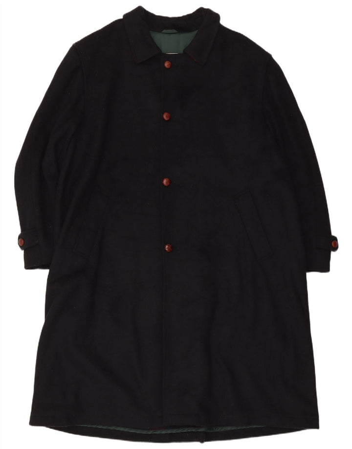 ETON BLUES Abrigo para hombre IT 54 2XL Lana azul marino