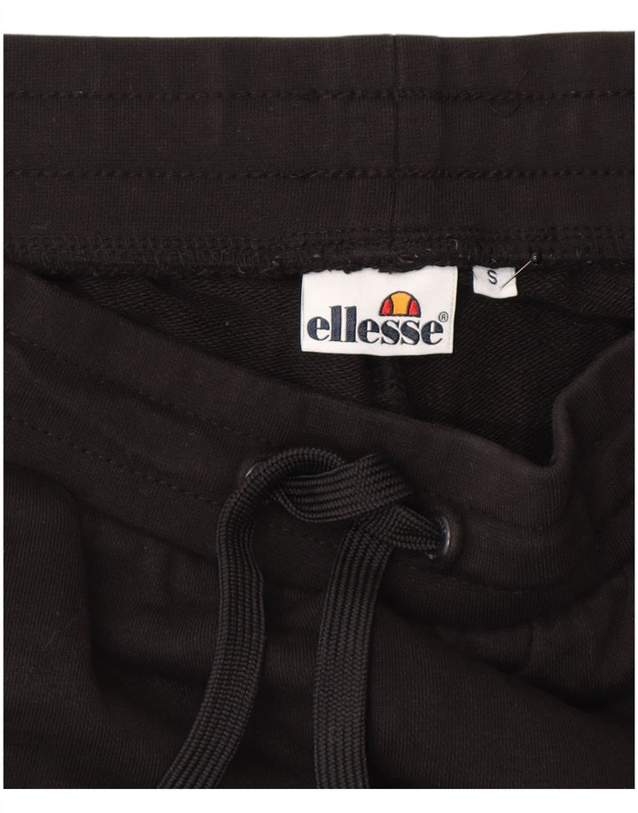 Ellesse Hombre Pantalones De Chándal Joggers Small Algodón Negro