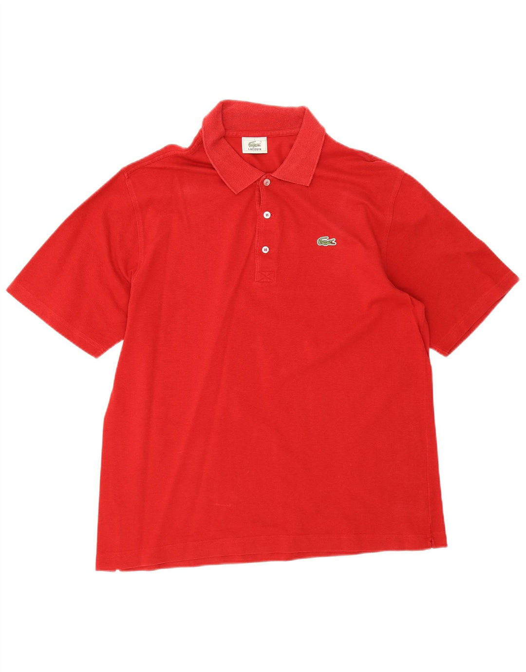 Polo Lacoste para hombre talla 5 grande algodón rojo