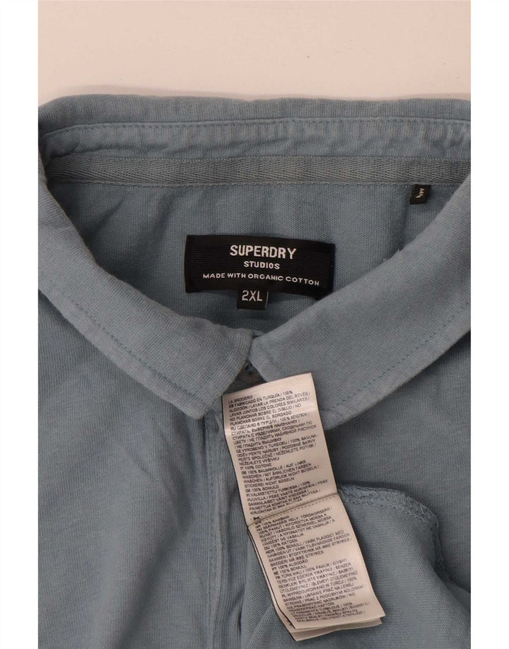 Superdry Polo Para Hombre 2XL Algodón Azul