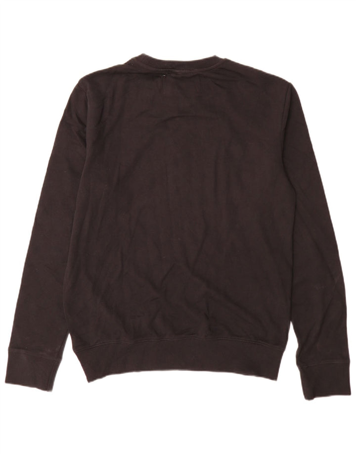 Calvin Klein Jeans Hombre Sudadera Gráfica Jumper Algodón Negro Mediano