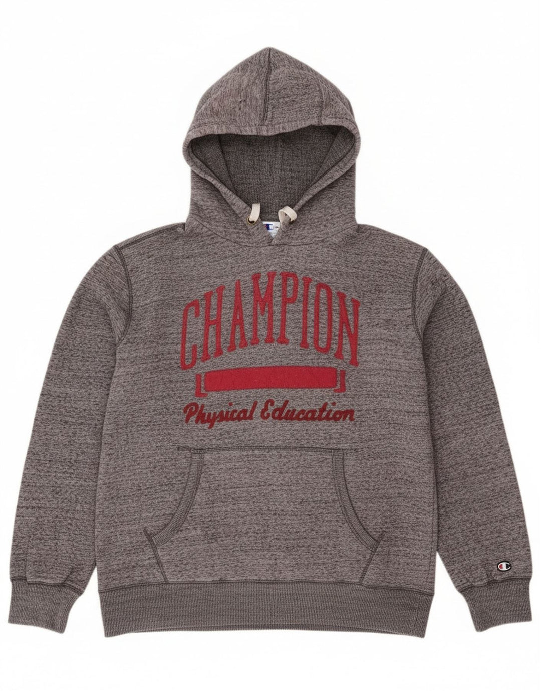 Champion Sudadera con capucha para hombre Jersey grande de algodón moteado gris