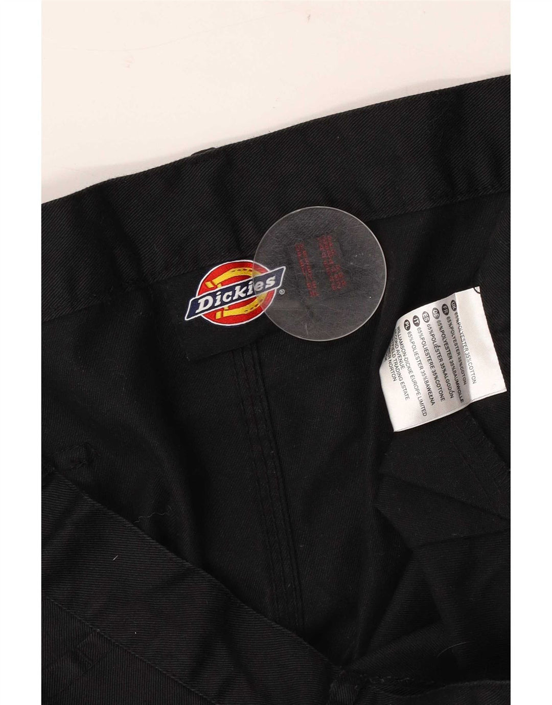Dickies Pantalones cargo rectos para hombre W38 L31 Poliéster negro