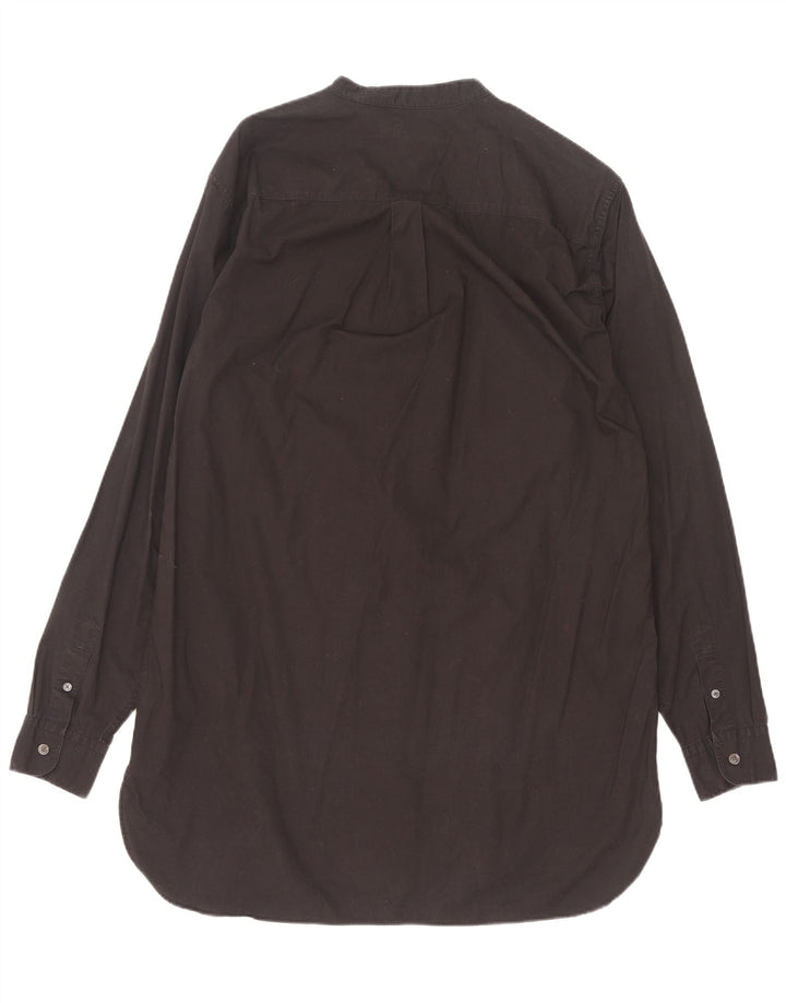 All Saints Camisa larga para hombre Algodón negro mediano