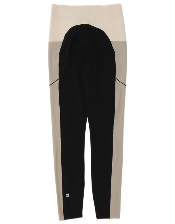 Leggings Sweaty Betty para mujer UK 8 Small Negro Colorblock Poliéster