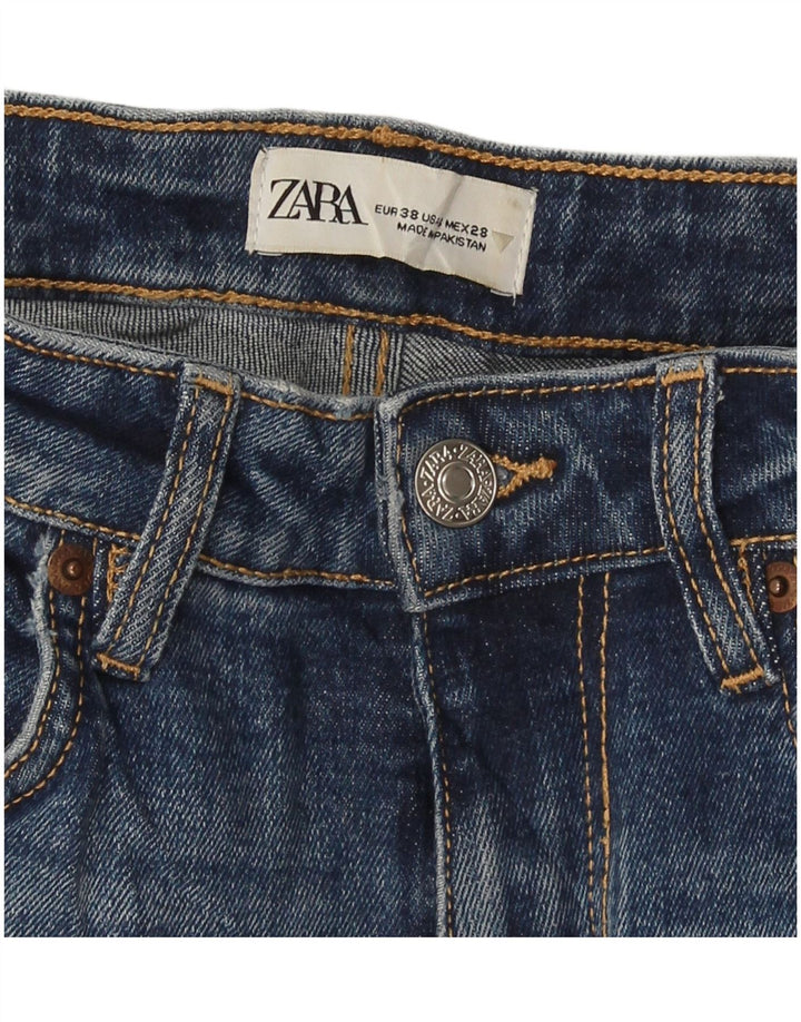 Zara Vaqueros Rectos Mujer EU 38 Small W30 L26 Azul