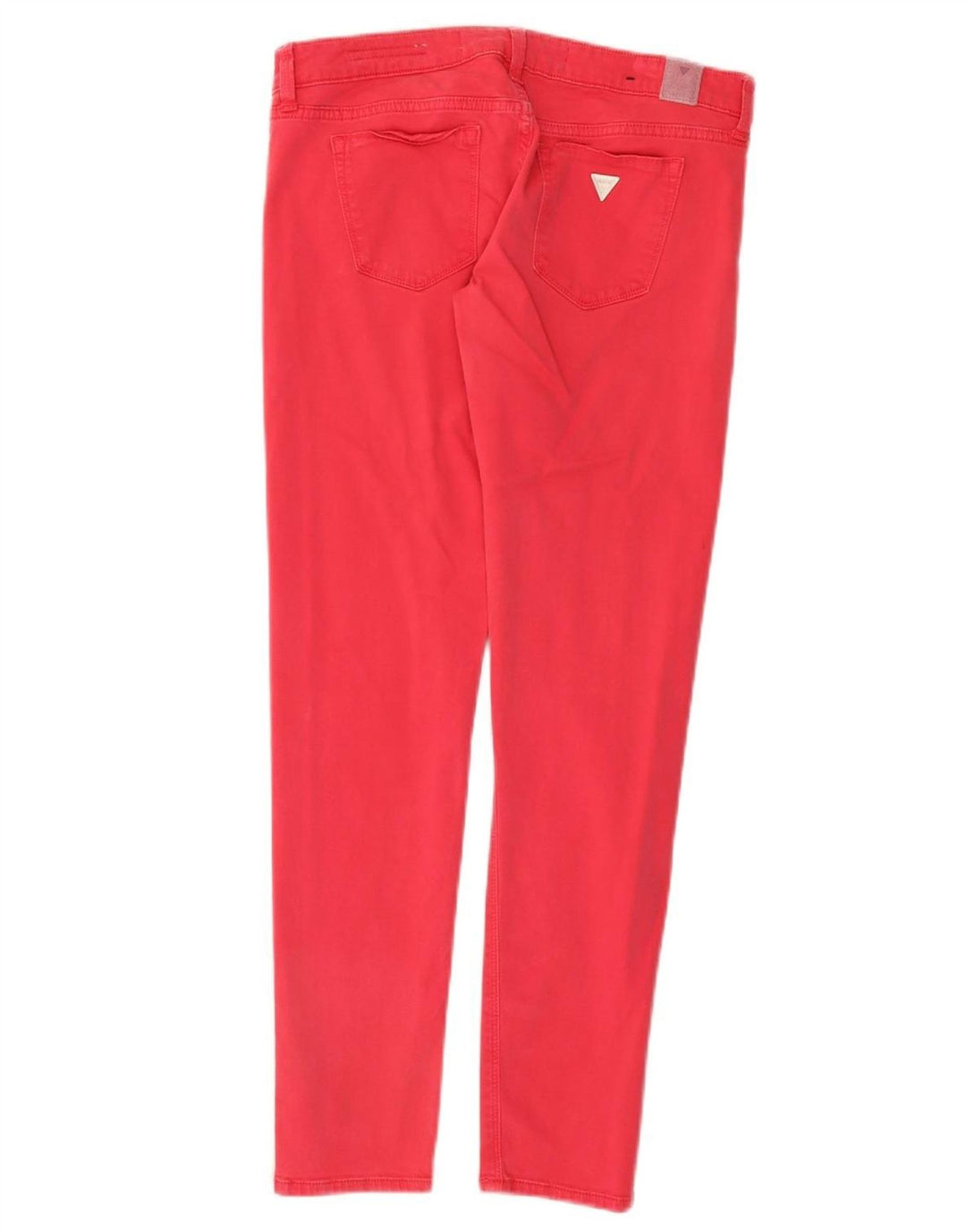 GUESS Pantalones informales ajustados para mujer W29 L28 Algodón rosa