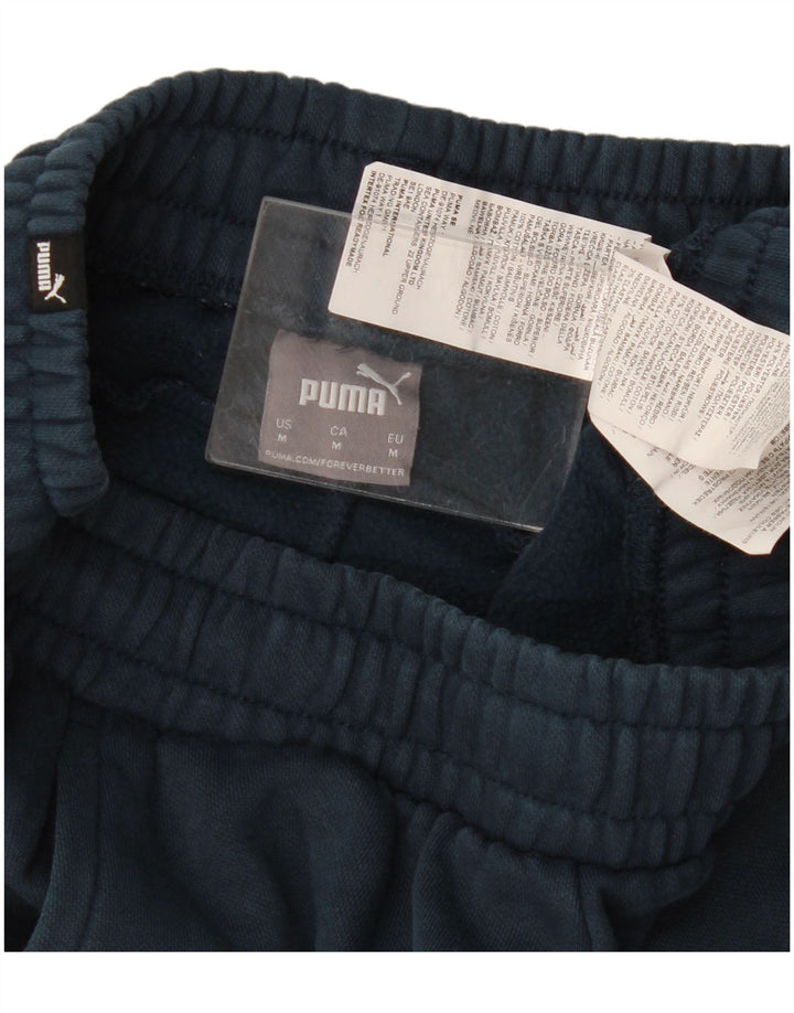 Pantalones De Chándal Puma Hombre Joggers Medium Azul Marino Algodón