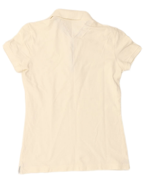 TOMMY HILFIGER Polo para mujer UK 44 Mediano Blanco