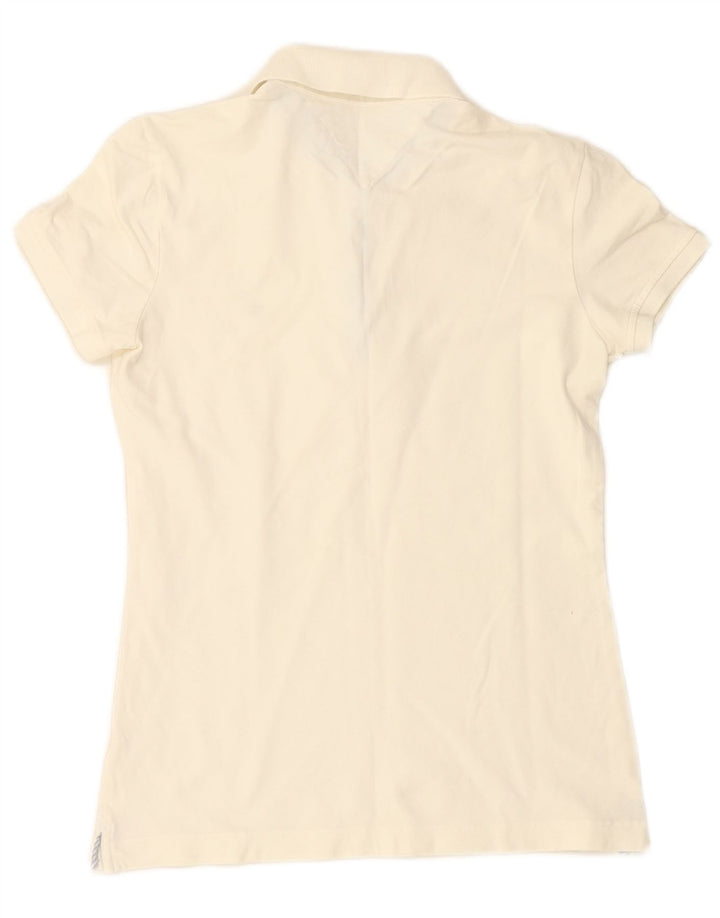 TOMMY HILFIGER Polo para mujer UK 44 Mediano Blanco