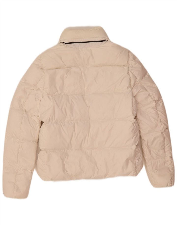 Calvin Klein Jeans Chaqueta acolchada para mujer UK 10 Small White Polyamide