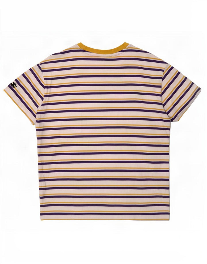 Starter Camiseta con gráfico BLACK LABEL para hombre Top grande de algodón a rayas blancas