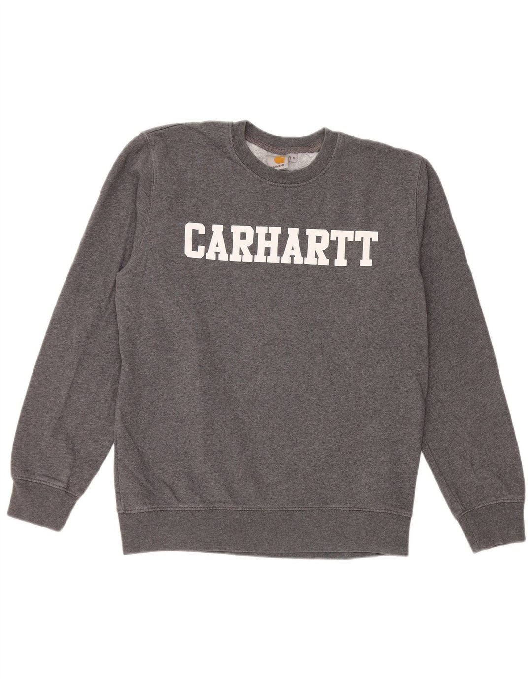 Carhartt Hombre Sudadera Gráfica Jersey Pequeño Algodón Gris