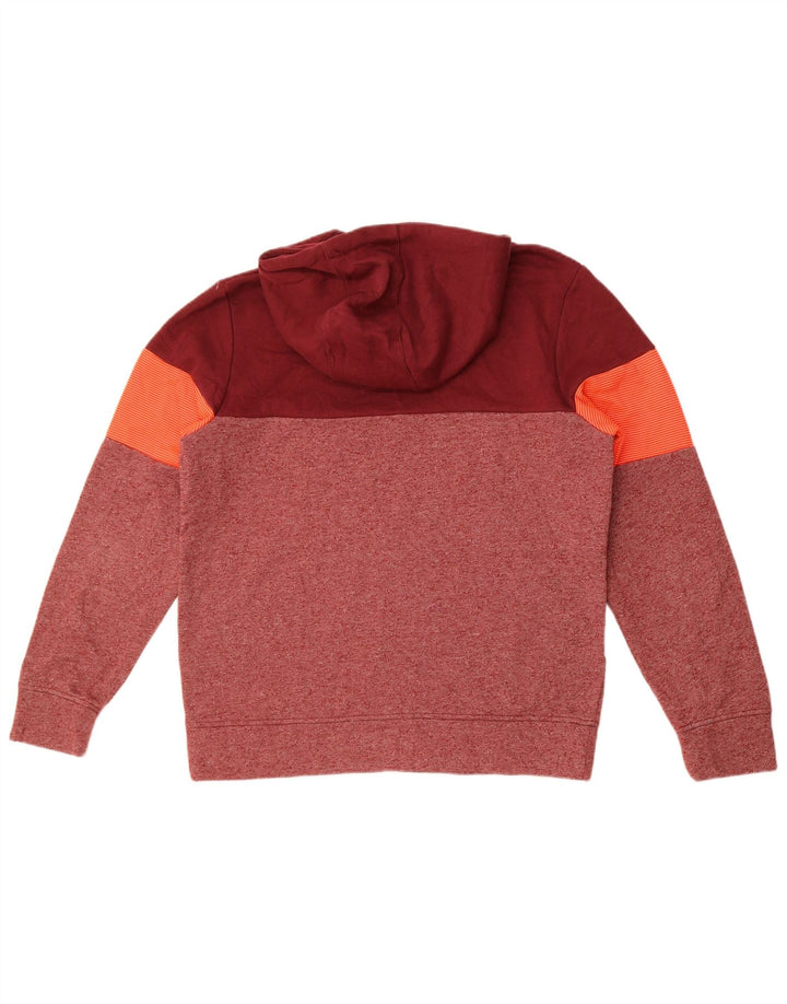 Jack & Jones Hombre Sudadera con capucha Jumper Medium Borgoña Colorblock Poliéster