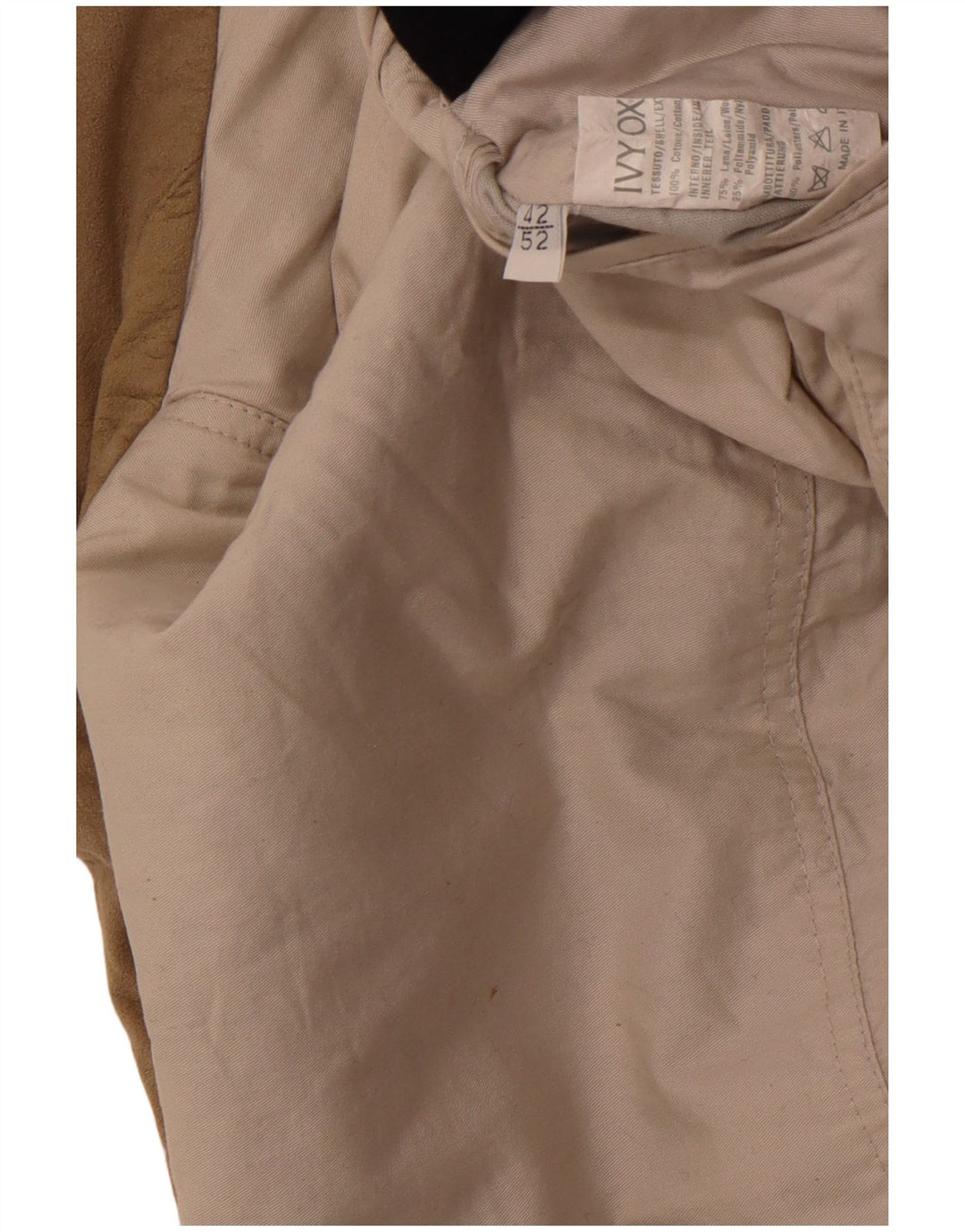 IVY OXFORD Chaqueta cortavientos para hombre UK 42 XL Algodón azul marino