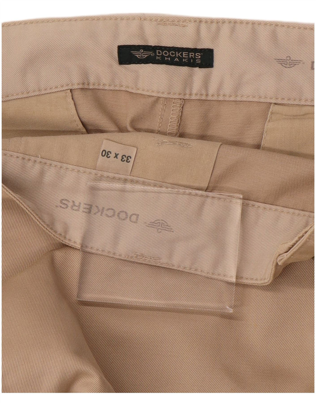 DOCKERS Pantalón chino recto color caqui para hombre W33 L30 Beige