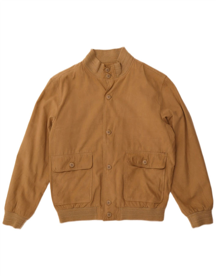 Chaqueta bomber vintage para hombre Reino Unido 38 Poliéster beige medio