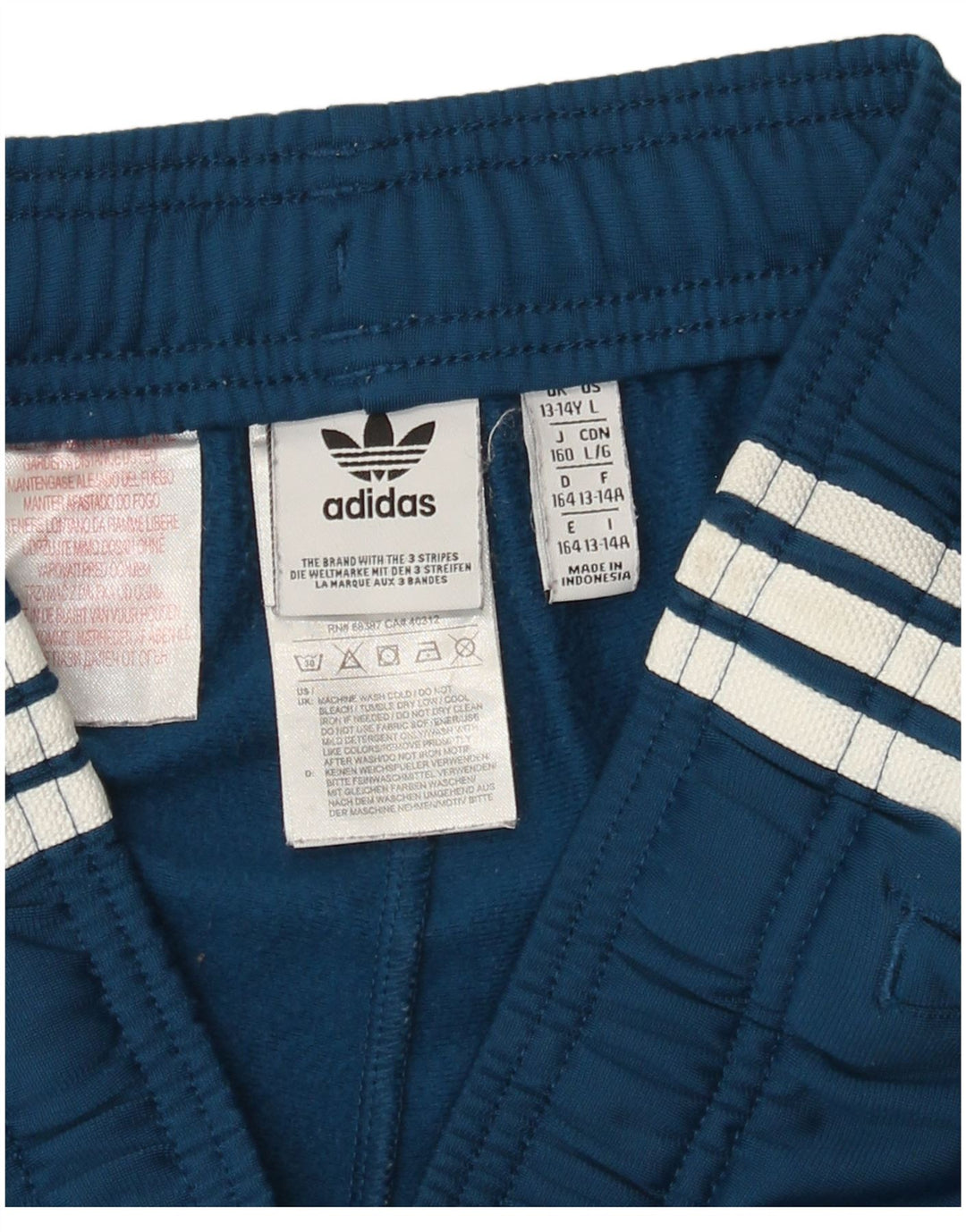 Adidas Pantalón Corto Deportivo Niño 13-14 Años Azul Poliéster