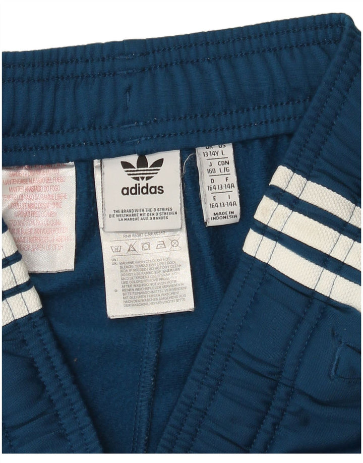 Adidas Pantalón Corto Deportivo Niño 13-14 Años Azul Poliéster