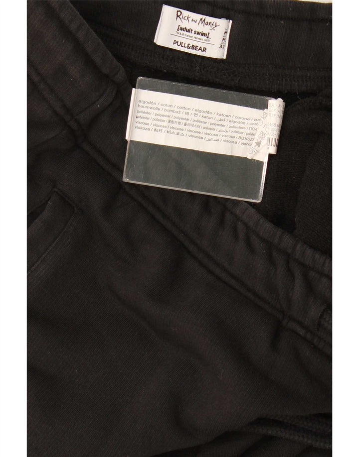 Pull & Bear Hombre Rick and Morty Pantalones De Chándal Joggers Medium Black