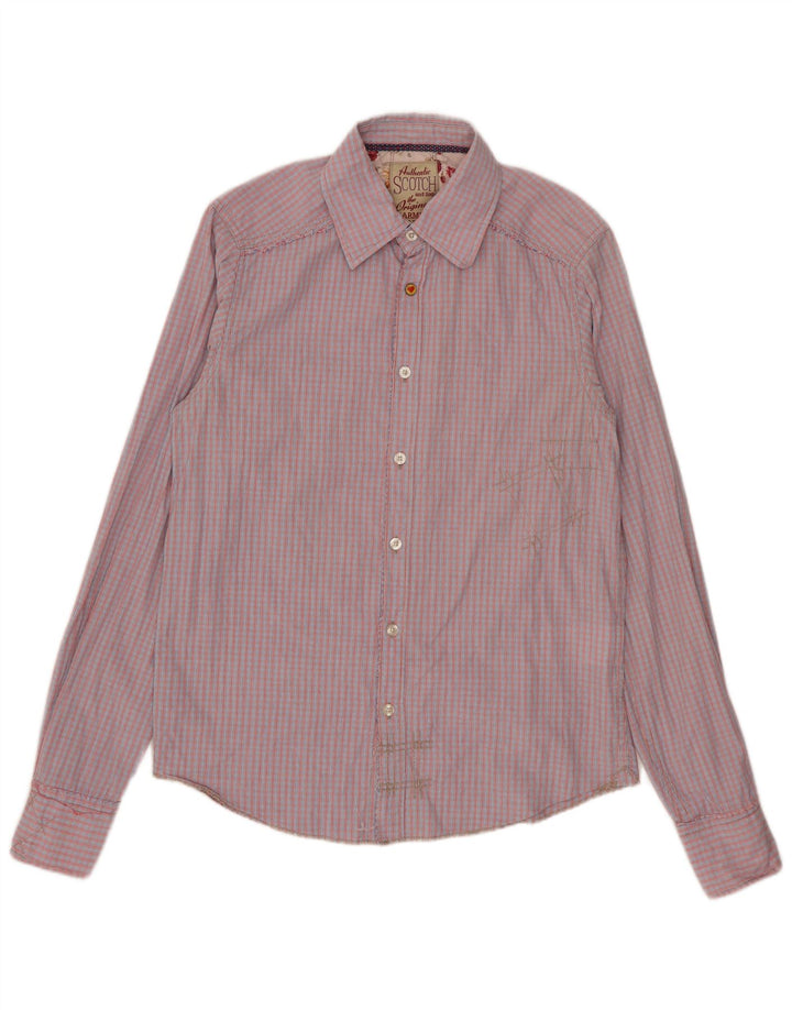 Camisa Scotch & Soda Hombre Small Red Check Algodón