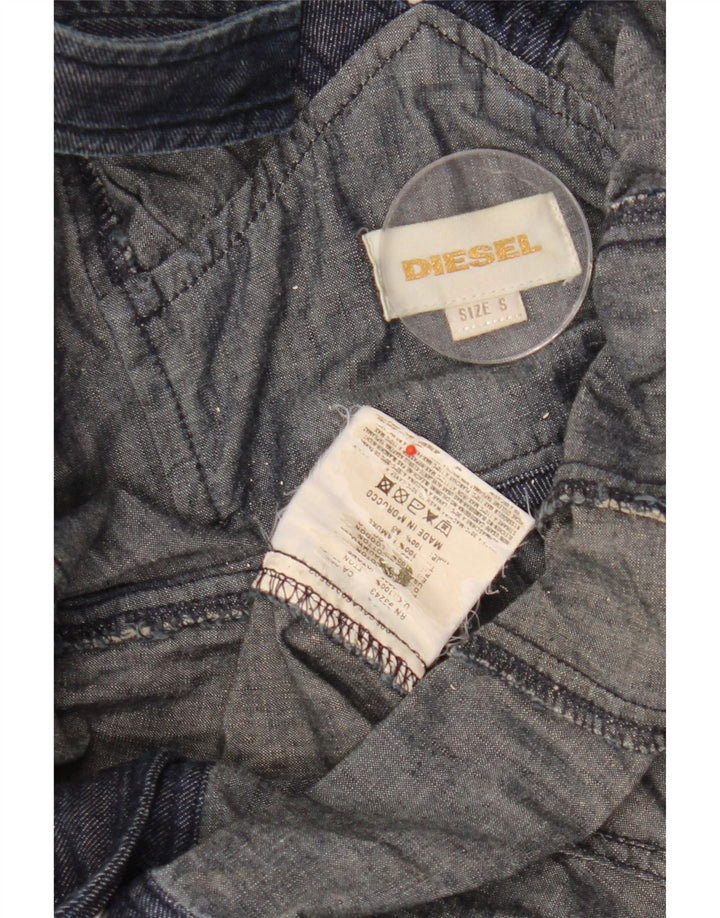 Diesel Mujer Mono Corto UK 8 Pequeño Algodón Gris