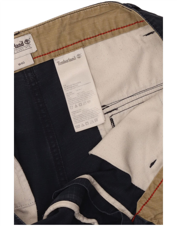 TIMBERLAND Pantalones cortos cargo para hombre W40 XL Algodón azul marino