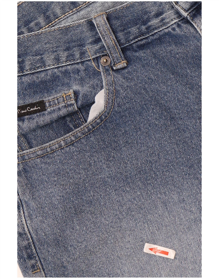 Pantalones Cortos De Mezclilla Para Hombre Pierre Cardin Medio W32 Algodón Azul