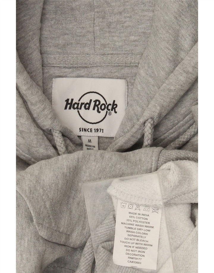 Hard Rock Cafe Jersey con Capucha Desgastada Bruselas para Hombre Gris Medio Moteado