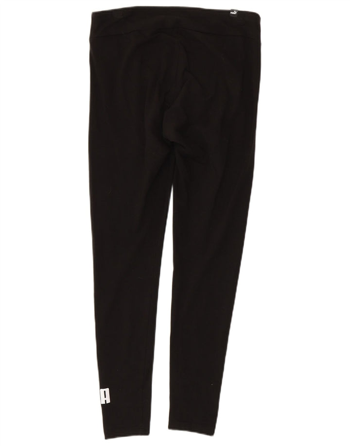 Puma Leggings gráficos para mujer UK 44 Mediano Algodón negro