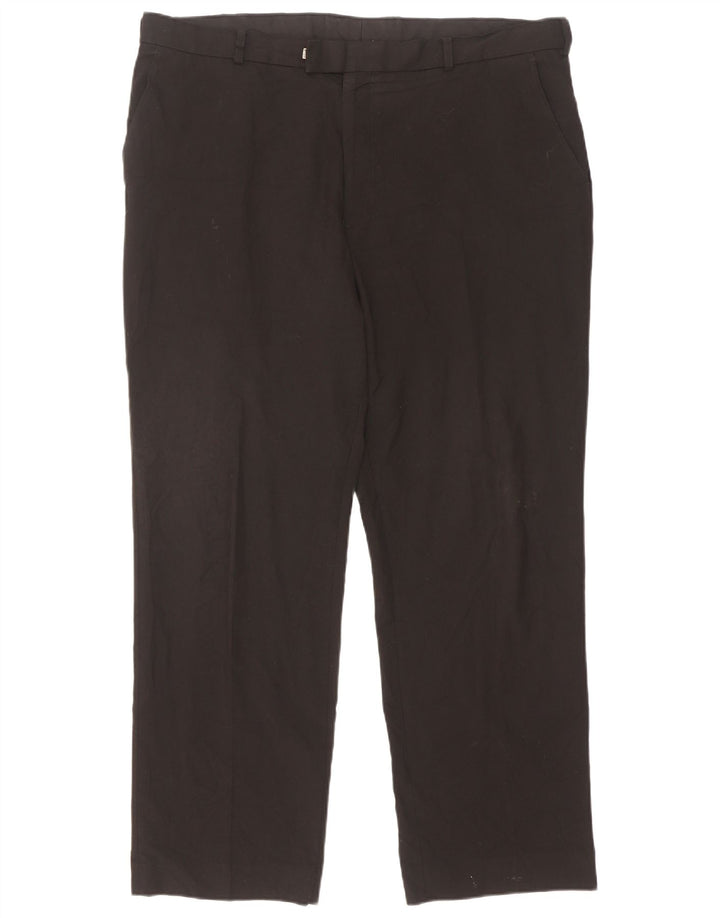 Marks & Spencer Pantalones de traje rectos a medida para hombre W40 L31 Negro