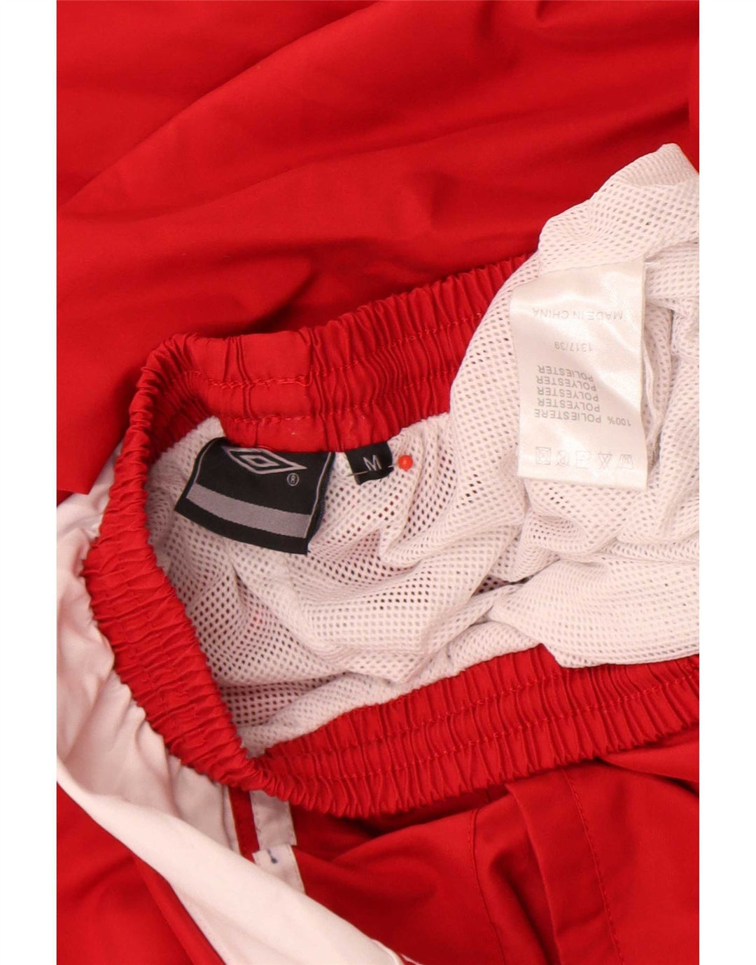 Pantalones De Chándal Umbro Hombre Rojo Medio Poliéster Color Block