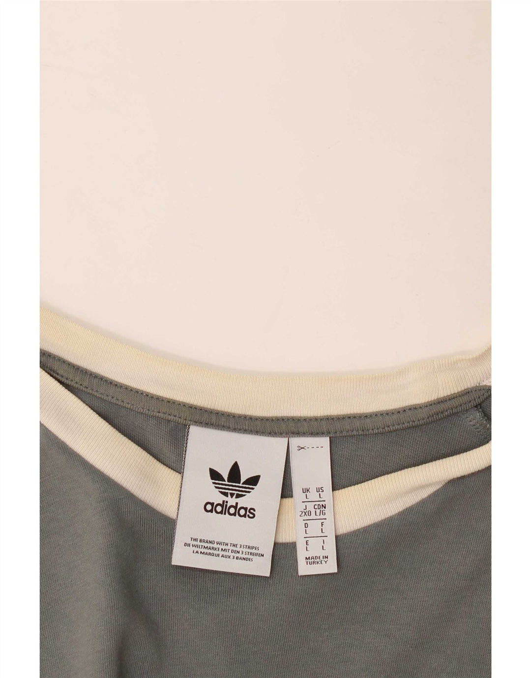Camiseta Adidas para hombre, talla grande, gris