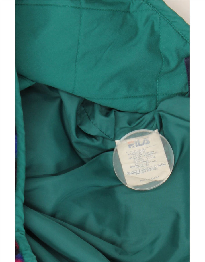 Fila Chaqueta utilitaria con capucha para hombre Reino Unido 40 Grande Poliéster azul marino