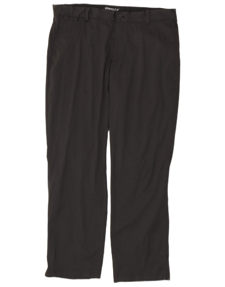 Pantalón chino recto Dri Fit para hombre Nike W35 L30 Poliéster negro