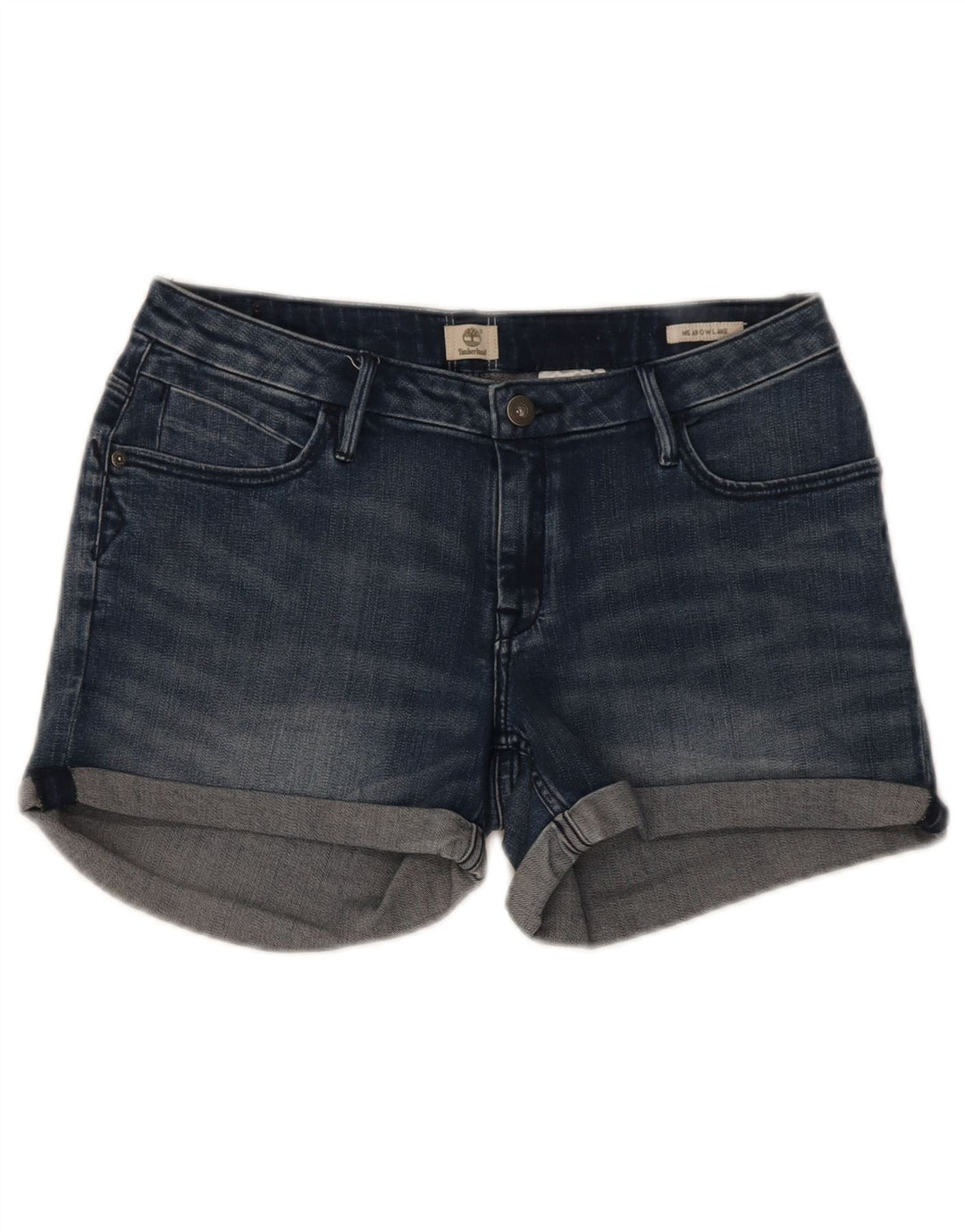Timberland Shorts De Mezclilla Mujer W29 Algodón Azul Marino Medio