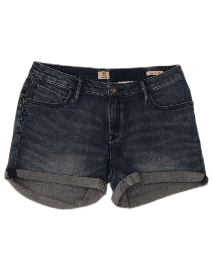 Timberland Shorts De Mezclilla Mujer W29 Algodón Azul Marino Medio