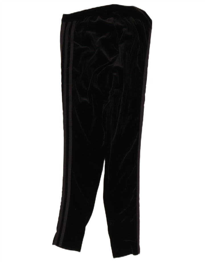 Adidas Leggings de terciopelo para mujer UK 12 Mediano Negro Poliéster