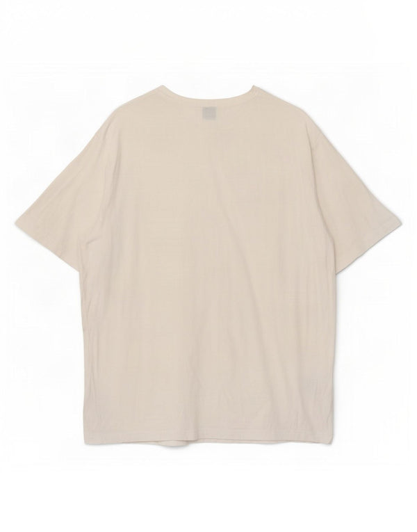 Hugo Boss Hombre Camiseta Top XL Blanco Algodón