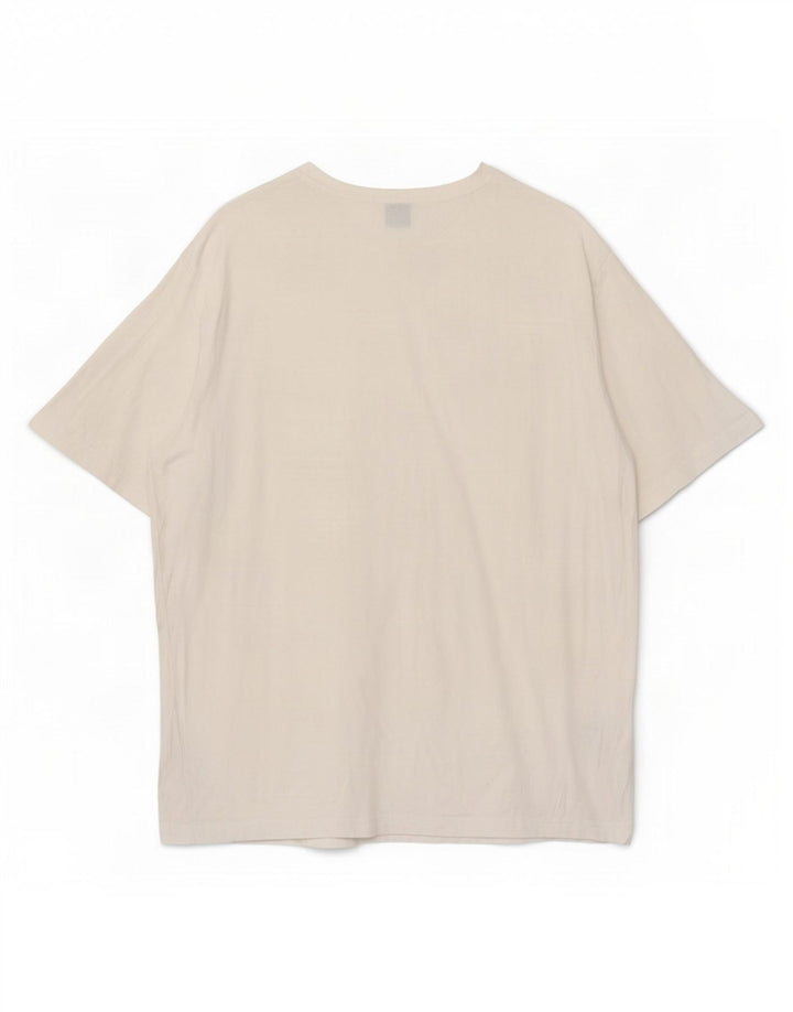 Hugo Boss Hombre Camiseta Top XL Blanco Algodón