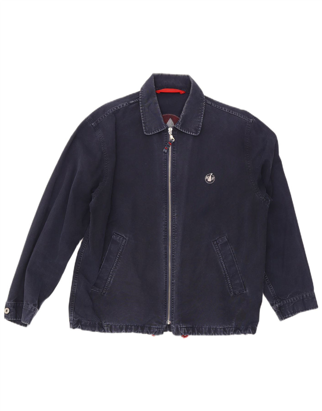 Murphy & Nye Chaqueta Bomber para Hombre UK 38 Mediana Azul Marino Algodón