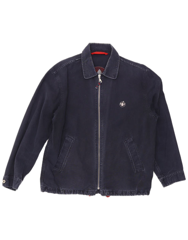 Murphy & Nye Chaqueta Bomber para Hombre UK 38 Mediana Azul Marino Algodón