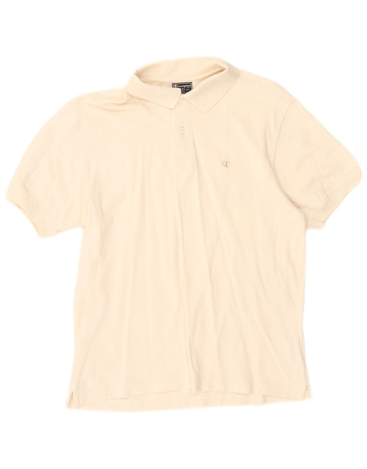 Champion Polo Para Hombre Pequeño De Algodón Blanco Roto