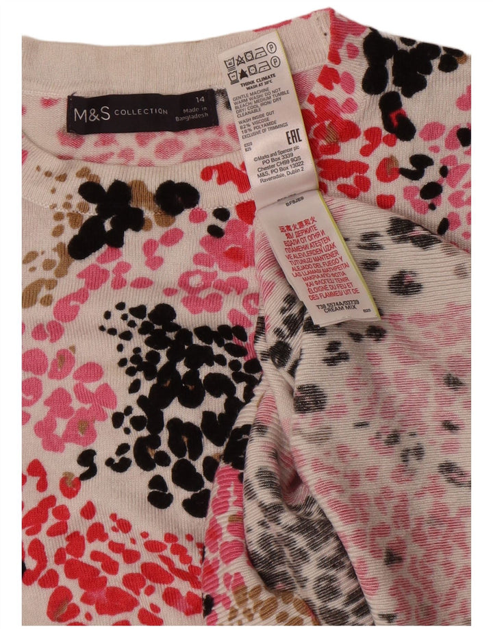 Marks & Spencer Suéter de Cuello Redondo para Mujer UK 44 Grande Multicolor