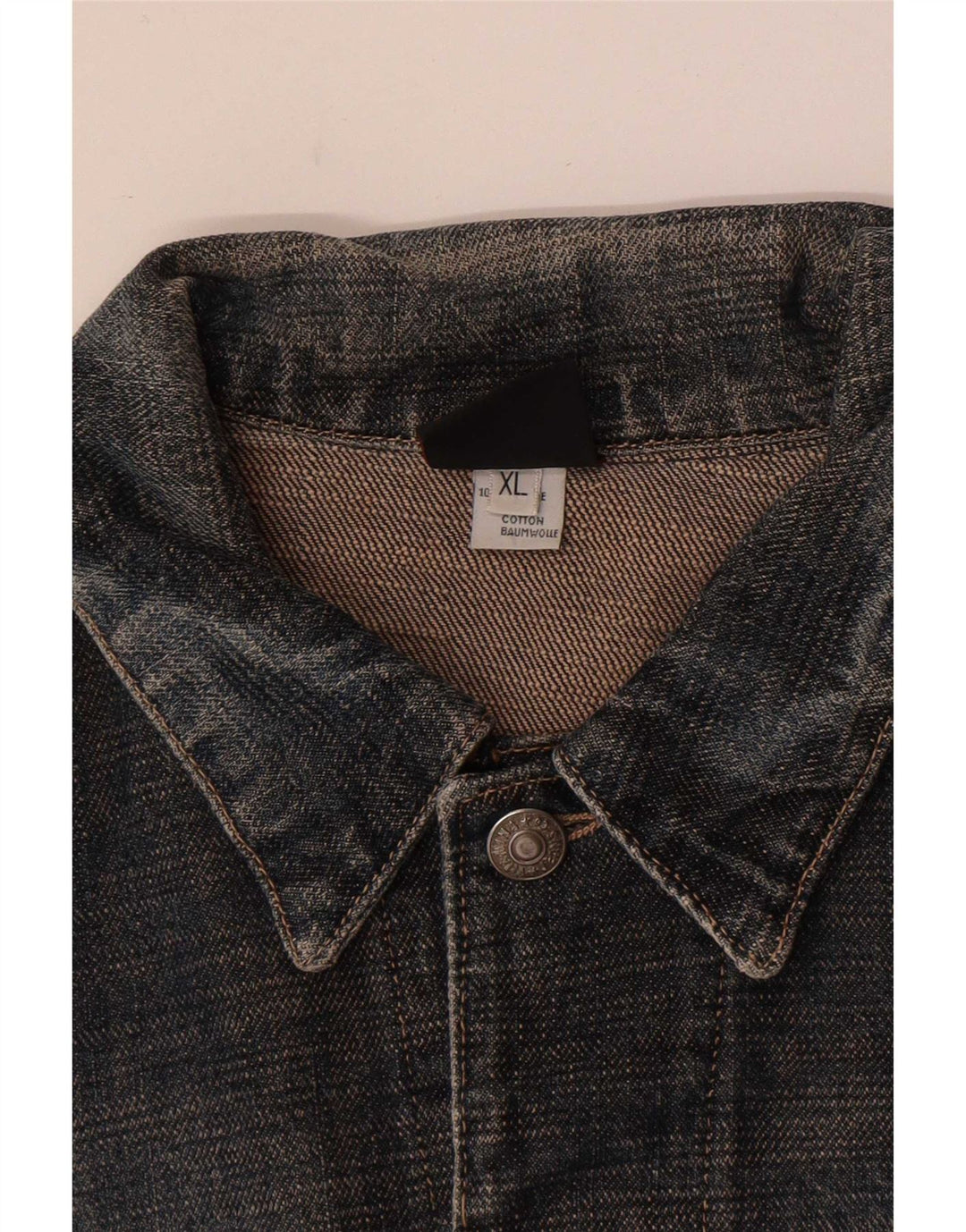 Vitamina Chaqueta Vaquera Mujer UK 40 XL Algodón Gris