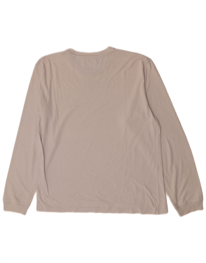 Champion Camiseta De Manga Larga Para Hombre De Algodón Blanco Roto Grande