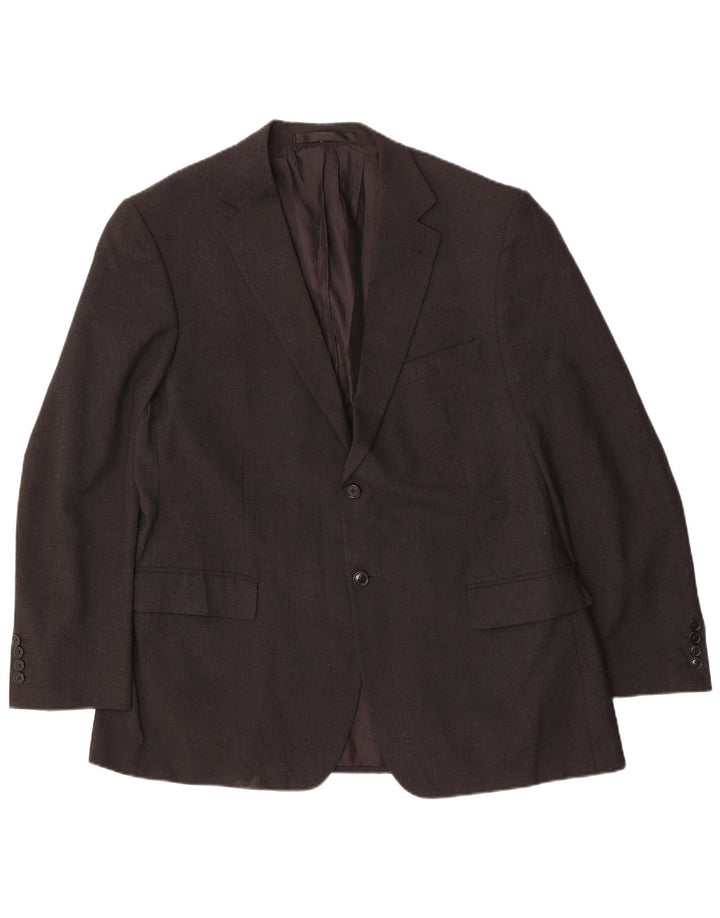 Marks & Spencer Chaqueta tipo blazer con 2 botones para hombre UK 44 XL Poliéster gris