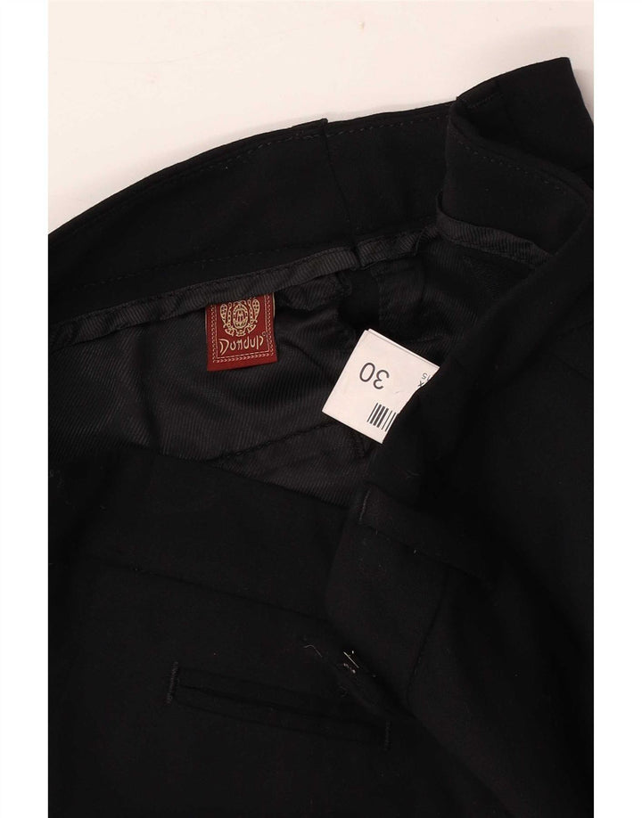 Pantalón De Traje Corto Mujer Dondup W30 L24 Viscosa Negra