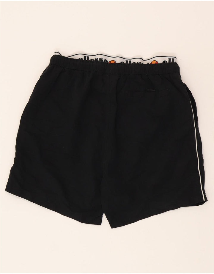 Ellesse Hombre Shorts deportivos gráficos Poliéster con bloques de color negro mediano